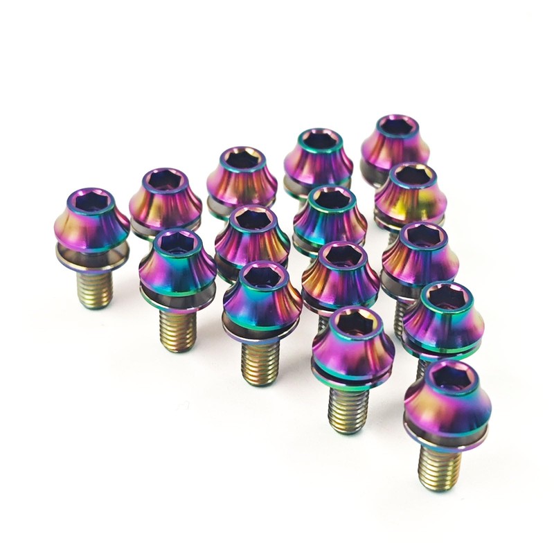 M5x12mm Titanium Bolts with Washers MTB Bike Bicycle Water Bottle