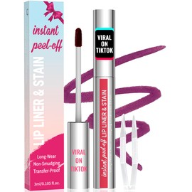 iMethod Lip Stain - Lip Liner Stain, Lip Stain Peel Off with Tweezer, Long Lasting Natural, Waterproof, Easy to Use, Stay On All Day, PLUMPED