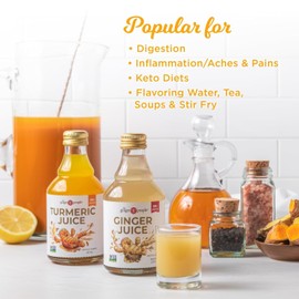 Fiji Turmeric Juice by The Ginger People, 8 oz Glass Bottle (Pack of 1)