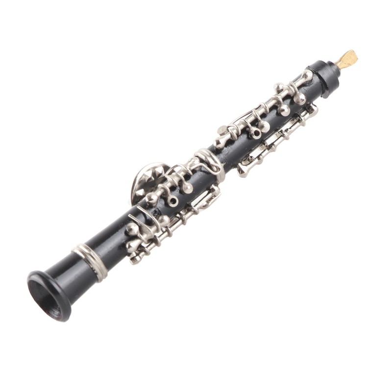 Oboe Brooch Pin Fashion Elegant Simulation Metal Musical Instrument Brooch