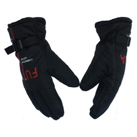 Alexvyan -20℉ Snow and Windproof Thermal Soft Warm Winter Gloves (Fur/Fleece Inside) for Riding, Protective Warm Hand Riding Cycling, Byke, Bike, Scooty,Motorcycle for Men & Boy,Male (Red)