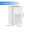KEPEAK Home True HEPA Air Purifier Protable Air Cleaner for