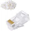 ETS RJ45 Connectors 100-PACK RJ45 Ends, Cable Crimp Ethernet CAT6