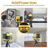 Laser Level, FELLAT 4x360°4D 16 Lines Laser for Construction, Two