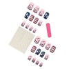 24Pcs 4th of July Press on Nails Short Square Independence
