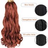 Viovian Ginger French Curl Braiding Hair 14 Inch 6 Packs