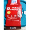 McCormick 2 Storage Containers 4.75 Cups 38floz 1123ml. Microwave/Free