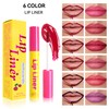 MIESCHER Peel-Off Lip Tint, Moisturizing Highly Pigmented Peel-Off Lip Makeup