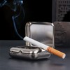 Portable Ashtray, VOVCIG Pocket Ashtray Windproof Ashtray with Lid Stainless