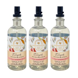 Aromatherapy Steeped Invigoration Rose + Tangerine + Tea Essential Oil Mist Trio Gift Set - Includes 3 Essential Oil Mists - Full Size