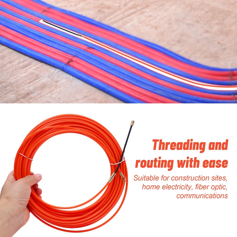 RUNYU 20 m Cable Retractor, φ4 mm Retractable Spiral Pull