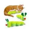 Hey Jumi Exciting Green Worm Cat Toy with Catnip -