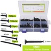 470 Pcs Wood Screws Assortment Kit, #6 Flat Head Phillips