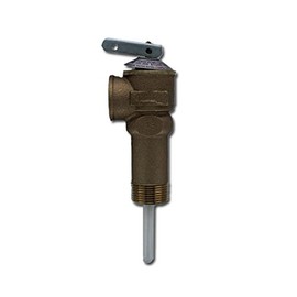 Bradford White T & P Valve / 2 1/5 stem / 3/4 male / 105k btus/h / 150 psi / 210 deg