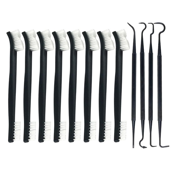 Pack of 8 Double Sided Nylon Brushes, 4 Pieces Double
