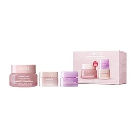 LANEIGE LANEIGE Plump & Hydrate Trio: Bouncy & Firm Travel Set with Eye, Face & Lip Sleeping Mask for Glowy, Plump-looking Skin