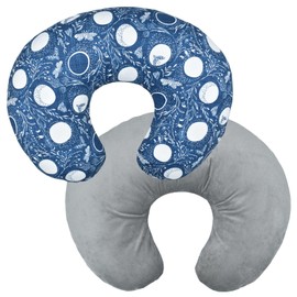 Winmany Baby Nursing Pillow Cover Infant Removable Breastfeeding Pillow Cover Cute Pattern Newborn Nursing Pillowcase Slipcovers Cushion Cover for Girls Boys 22.5 x 18 (Blue Moon)