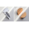 HDHLDULYK 4 Pcs Half Moon Cabinet Door Handles Gold Semicircle