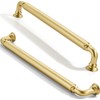 LONHECAN 2 Pack 6 inch(152mm) Center to Center Brushed Gold