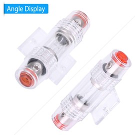 Caja De Fusibles AGU De Audio Estéreo para Vehículo De Coche, Bloque De Soporte, Cable De Calibre 8 con 4 Uds. De Fusible De 60 Amperios