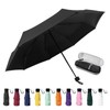 GAOYAING Compact Folding Umbrellas with Travel Case