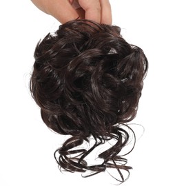 Claw Messy Bun Hairpieces Clip Wavy Curly Hair Chignon Clip in Hairpieces Tousled Updo Doughnut Hair Bun Synthetic Hair Ponytail for Women Girls
