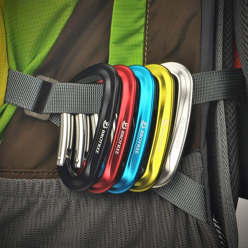 Brotree Carabiner, Load Capacity 26.5 lbs (12 KN (1200 kg),