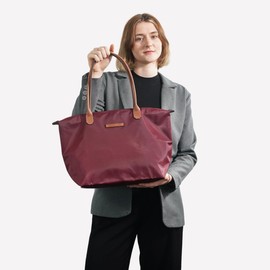 Waterproof Nylon Tote bag for Women Lightweight Designer Handbag with Zipper Stylish and Durable Purse