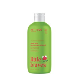 ATTITUDE ATTITUDE Bubble Wash for Kids, EWG Verified Bubble Bath, Hair Shampoo and Body Soap, Dermatologically Tested, Plant- and Mineral-Based, Vegan, Watermelon & Coco, 473 mL