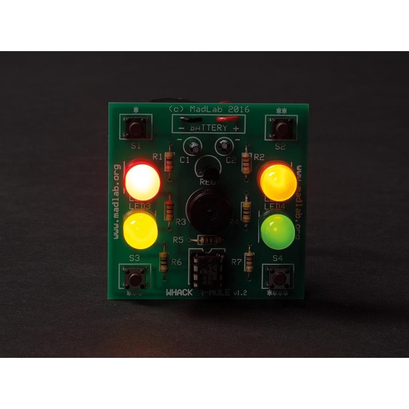 Whadda Madlab DIY Soldering Kit, Whack A Mole, Batting Moles,