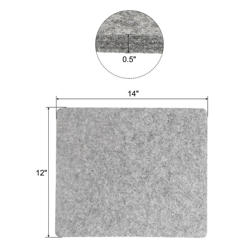 PATIKIL Wool Pressing Mat, 14" x 12" Wool Ironing Pad