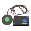 Volcanic Lava Energy Stone Pendant Green Core Promote Circulation Adjustable