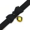 GOLD BELL Black Choker Collar Necklace Lolita Bow Collar Cat