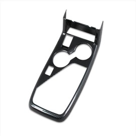RQING for Subaru Crosstrek 2024 2025 2026 Front Center Console Dashboard Panel Cup Holder Cover Trims Carbon Fiber Pattern