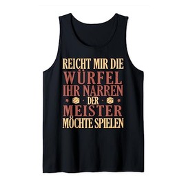Brettspiel Geek Rollenspiel Würfel Spielabend Tank Top