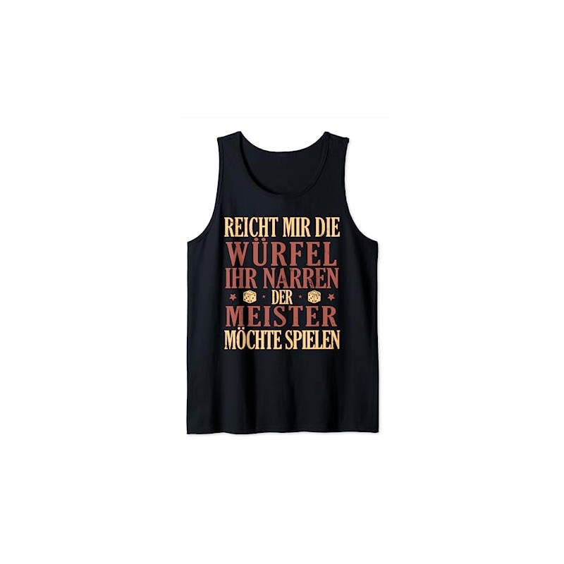 Brettspiel Geek Rollenspiel Würfel Spielabend Tank Top
