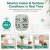 RUIKORING Wireless Indoor Outdoor Thermometer Hygrometer, 330 ft Sensor