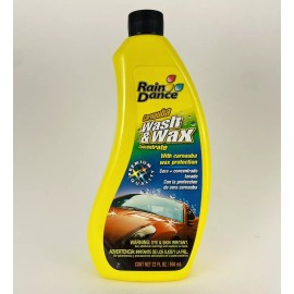 Rain Dance Caranuba  Car Wash and Wax Concentrate, 22 Fl Oz, Rare & Discontinued