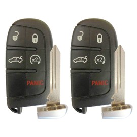for 2014 2015 2016 2017 2018 Jeep Grand Cherokee Keyless Smart Remote Key Fob FCC ID: M3N-40821302 / P/N: 68066350;by AUTO KEY MAX (Pair)