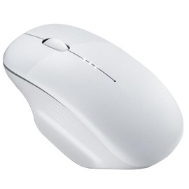 Wireless Mouse 2.4G Slim Portable Computer Mice with Nano Receiver for PC White
