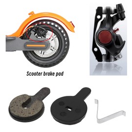 The Lord of the Tools 2 Pairs Scooter Disc Brake Pads Compatible with Kugoo G2 Pro Resin Semi-Metal Brake Pads Scooter Accessories 33.3x22.3x3.9mm Black