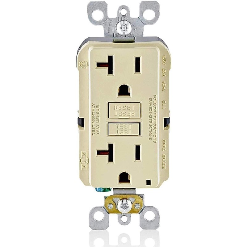 Leviton GFNT1-E Self-Test SmartlockPro Slim GFCI Non-Tamper-Res