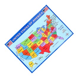 Operitacx 4 Pcs United States Map Hanging America Map Wall Large America Map Poster for Wall America Wall Map Large Geography Map Maps for Learning Poster of America Map America Map UV Paper