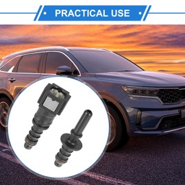 VekAuto 2 Pcs Fuel Line Hose Quick Release Connector, 1/4 6.3mm SAE to 5/16 8mm Universal for Car Nylon