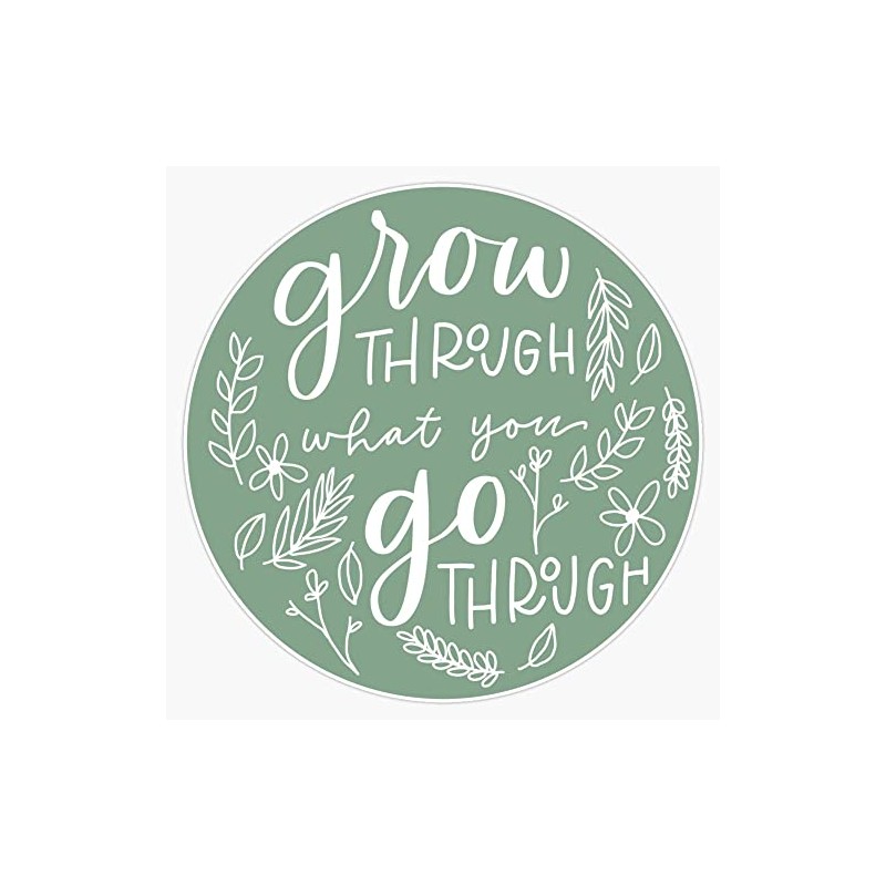 Grow through what you go through Bumper Sticker Vinyl Decal