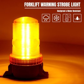 LED Amber Beacon Lights, 30 LED Emergency Strobe Light Flashing Warning Light for Truck Engineering Vehicles Boat Bus Forklift.