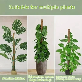 Moss Pole,47 Inch Monstera Plant Support, Upgraded 7mm Aluminum core Moss Poles for Climbing Indoor Plants DIY, Coco Coir Plant Pole Moss Plant Stick Support Stake Kit for Potted Plants Pothos