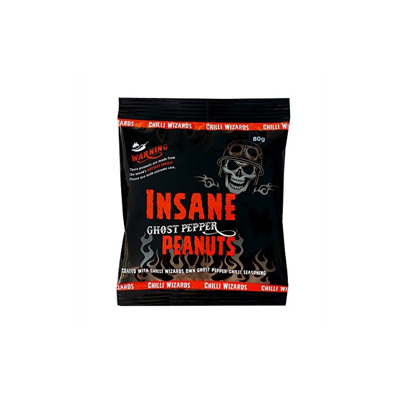 Insane Ghost Pepper Peanuts - 4 x 80g Hot as