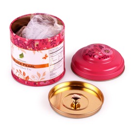 LeCharm Black Jasmine Pearl Tea Loose Leaf Preium Quality Hot Flower Tea with Pleasant Aroma and Tonic Effect 135g (4.8 ounce)