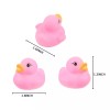 50 Pcs Rubber Ducks Bath Toy Multicolor Mini Rubber Duck